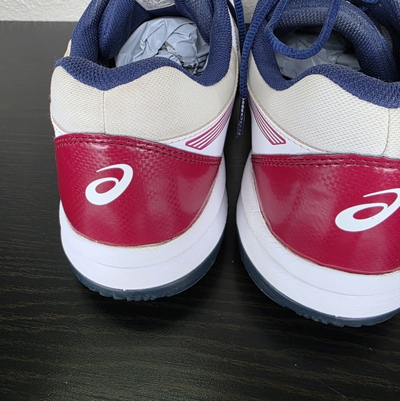 ASICS Men's GEL-RENMA Pickleball Sneaker Standard White Burgundy Size 13 F961123 - Picture 10 of 16